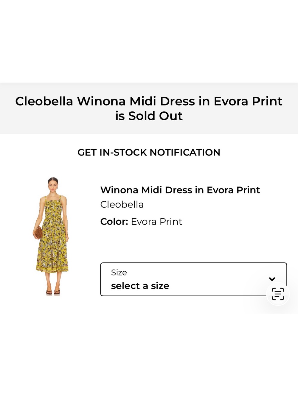 Cleobella Winona Midi Dress Floral Sundress, NEW - Picture 7 of 10